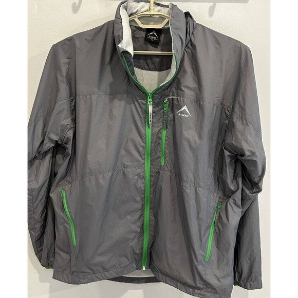 K-Way Other - K-Way Acurx'14 Thin Shell Nylon Windbreaker Jacket Packable Lined Tech Gray 1X